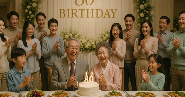 칠순 팔순 잔치 케이터링 사진
