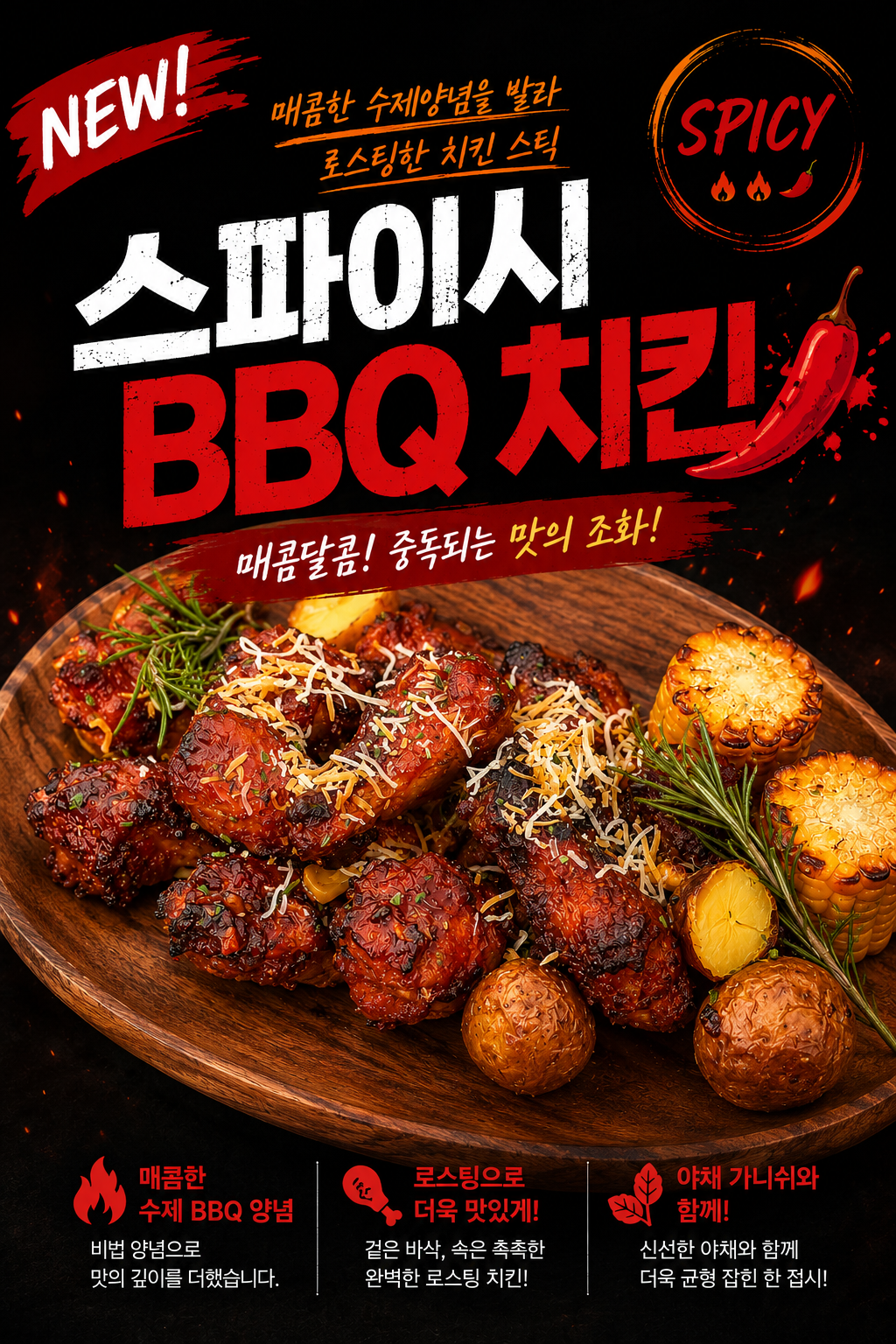NEW! 스파이시 BBQ치킨