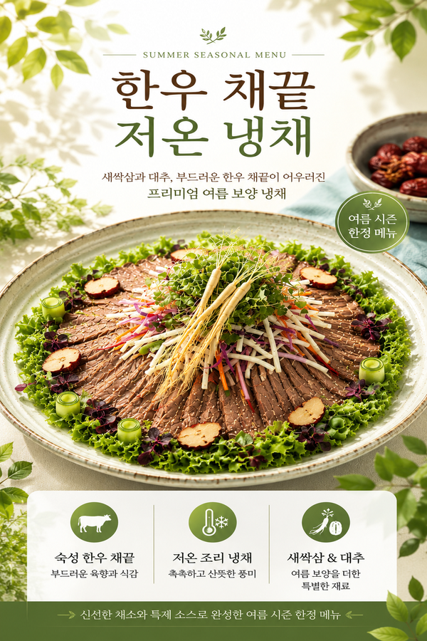 NEW! 한우 채끝 저온 냉채